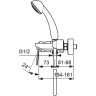 Смеситель для ванны с душевым набором VIDIMA BALANCE BA267AA